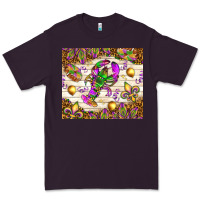Plum Mardi Gras with crab Premium Tee - NancyCooperArtShop