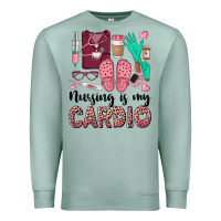 Seafoam nursing is my cardio Premium Sweatshirt - BarkalooDesign