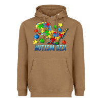 Toasted Coconut autism rex Heavyweight Hoodie - BarkalooDesign