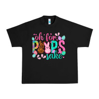 Black oh for peeps sake Easter Day Urban Heavy Tee - HowdyJamesFarm