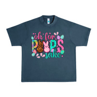 Midnight Navy oh for peeps sake Easter Day Urban Heavy Tee - HowdyJamesFarm