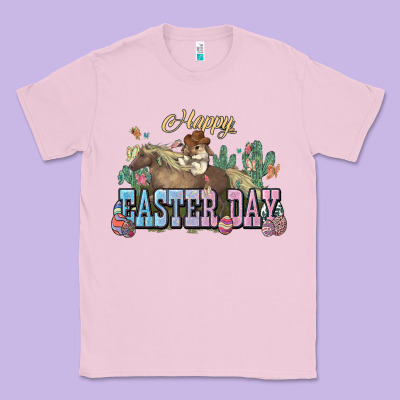 Happy Easter Day Rodeo Classic Tee Designed By Howdyjamesfarm