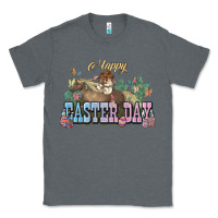 Charcoal Heather Happy Easter Day rodeo Classic Tee - HowdyJamesFarm