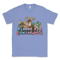 Colony Blue Happy Easter Day rodeo Classic Tee - HowdyJamesFarm