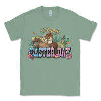 Sage Happy Easter Day rodeo Classic Tee - HowdyJamesFarm