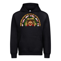 Black reindeer rainbow christmas Urban Hoodie - AdoDesignShop