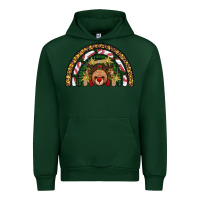 Forest Green reindeer rainbow christmas Urban Hoodie - AdoDesignShop