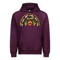 Mauve Wine reindeer rainbow christmas Urban Hoodie - AdoDesignShop