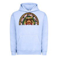Pigment Grape Ice reindeer rainbow christmas Urban Hoodie - AdoDesignShop