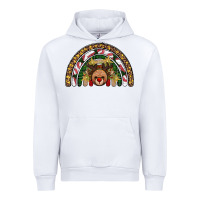 White reindeer rainbow christmas Urban Hoodie - AdoDesignShop
