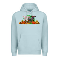 Blue Mist halloween baby sheeps Premium Hoodie - LillyAllenDesigns