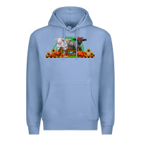 Colony Blue halloween baby sheeps Premium Hoodie - LillyAllenDesigns