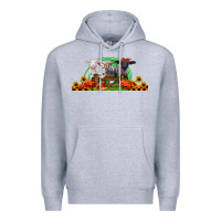 Heather Grey halloween baby sheeps Premium Hoodie - LillyAllenDesigns