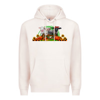 Pale Pink halloween baby sheeps Premium Hoodie - LillyAllenDesigns