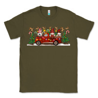 Army Green Christmas Gnome Truck Classic Tee - Artiststas