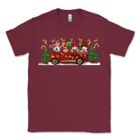 Burgundy Christmas Gnome Truck Classic Tee - Artiststas