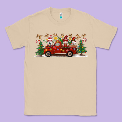 Christmas Gnome Truck Classic Tee Designed By Artiststas