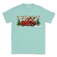Seafoam Christmas Gnome Truck Classic Tee - Artiststas