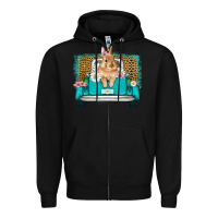 Black easter bunny truck Zipper Hoodie - Artiststas