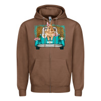Chestnut easter bunny truck Zipper Hoodie - Artiststas