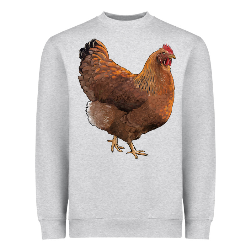 New Hampshire Red Chicken Heavyweight Sweatshirt by LillyAllenDesigns | Teevron