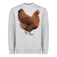 Heather Grey new hampshire red chicken Heavyweight Sweatshirt - LillyAllenDesigns