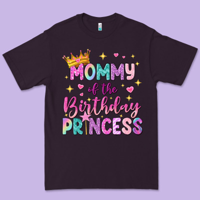 Mommy Of The Birthday Princess Premium Tee Designed By Nancycooperartshop