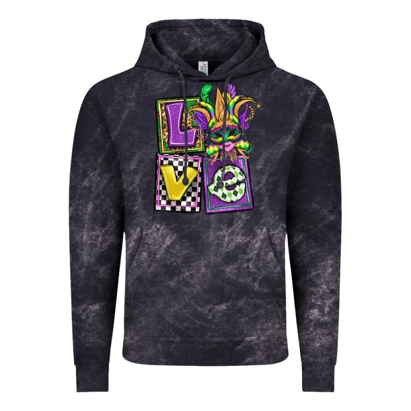 Love Mardi Gras Vintage Hoodie by OliviaCreatesArt | Teevron