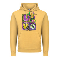 Vintage Mustard love mardi gras Vintage Hoodie - OliviaCreatesArt