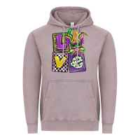 Vintage Zinc love mardi gras Vintage Hoodie - OliviaCreatesArt