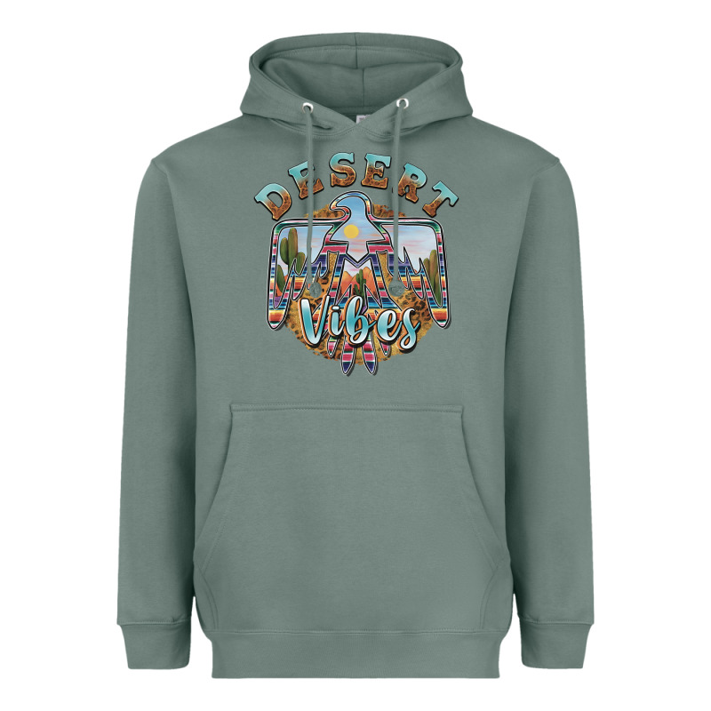Desert Vibes Thunderbird Heavyweight Hoodie by BarkalooDesign | Teevron