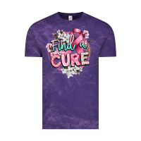 Cloud Purple find a cure cancer awareness Vintage Tee - CowGirlArtShop