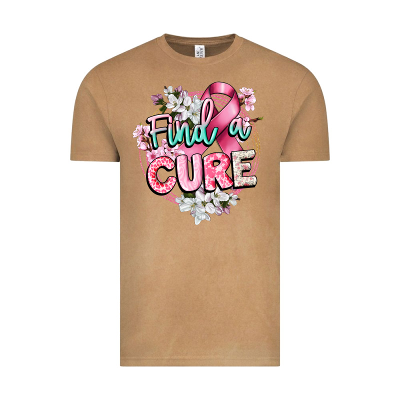 Find A Cure Cancer Awareness Vintage Tee by CowGirlArtShop | Teevron