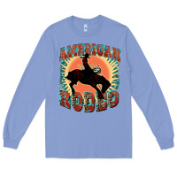 Colony Blue American rodeo Long Sleeve Tee - FaDigitalArtStudio
