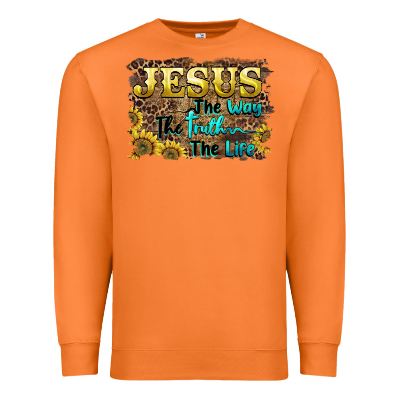 Jesus The Way The Truth The Life Premium Sweatshirt by BarkalooDesign | Teevron
