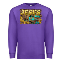 Purple jesus the way the truth the life Premium Sweatshirt - BarkalooDesign