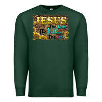 Sports Green jesus the way the truth the life Premium Sweatshirt - BarkalooDesign