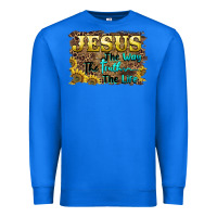 True Royal jesus the way the truth the life Premium Sweatshirt - BarkalooDesign