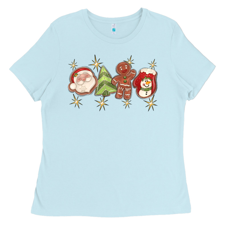 Christmas Gingerbread Cookies Ladies Tee by texasbilliewilder | Teevron