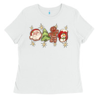 White Christmas gingerbread cookies Ladies Tee - texasbilliewilder