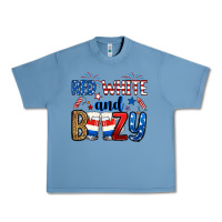 Pebble Blue red white and boozy Urban Heavy Tee - RanaPortraitStore
