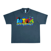 Midnight Navy Autism acceptance Urban Heavy Tee - CowGirlArtShop