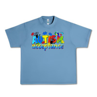 Pebble Blue Autism acceptance Urban Heavy Tee - CowGirlArtShop