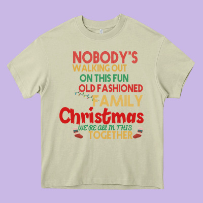 Nobody's Walking Out Old Fashioned Family Heavy Core Tee Designed By Bettercallsaul