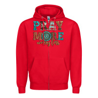 Red pray more worry less Zipper Hoodie - Artiststas