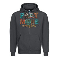 Smoke pray more worry less Zipper Hoodie - Artiststas