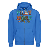 True Royal pray more worry less Zipper Hoodie - Artiststas