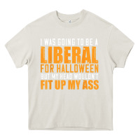Cream i was going to be a liberal for halloween but my head Heavy Core Tee - longCreatives