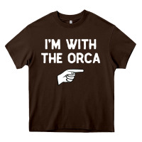 Chocolate Brown im with the orca costume halloween matching party Heavy Core Tee - longCreatives