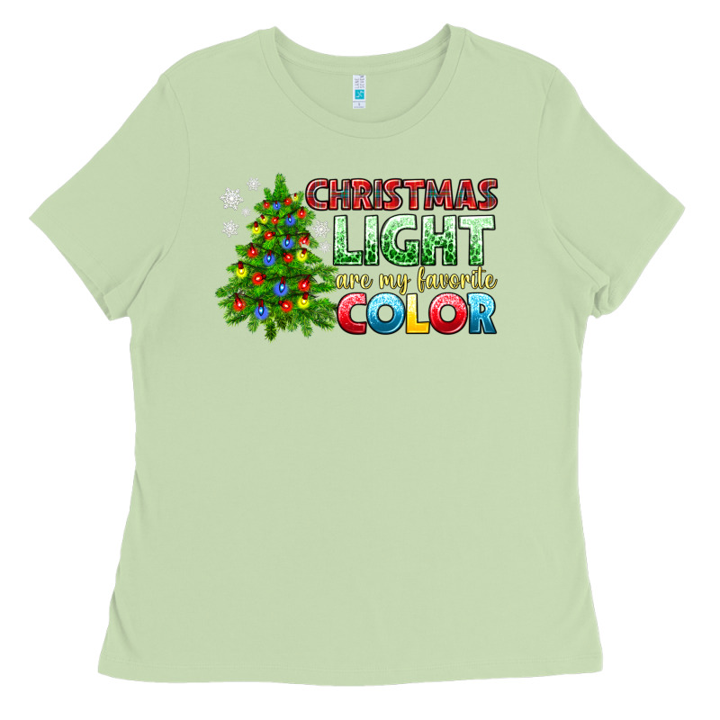 Christmas Light Are My Favorite Color Ladies Tee by NancyCooperArtShop | Teevron